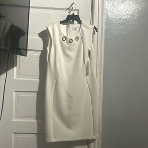 White Calvin Klein dress